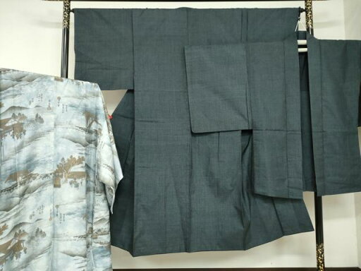 平和屋着物■男性 本場大島紬 アンサンブル 長襦袢セット(袷) 亀甲柄 正絹 逸品 DAAO3521ob 平和屋着物■男性 本場大島紬 アンサンブル 長襦袢セット(袷) 亀甲柄 正絹 逸品 DAAO3521ob