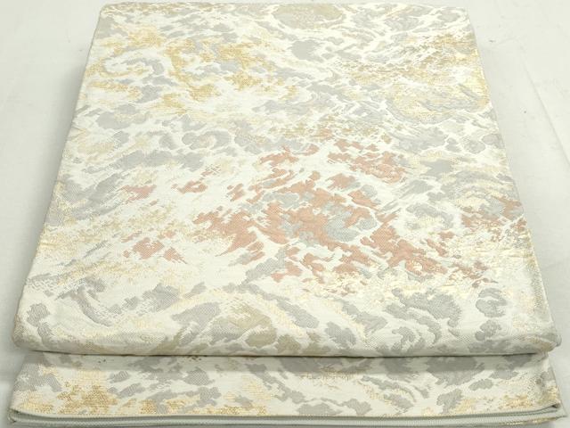 平和屋着物◎六通柄　京袋帯　抽象文様　金糸　正絹　逸品　DAAY4738qa