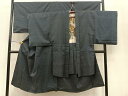 平和屋着物■男性 本場大島紬 アンサンブル 100亀甲 羽裏:虎 正絹 逸品 BAAQ0260jr