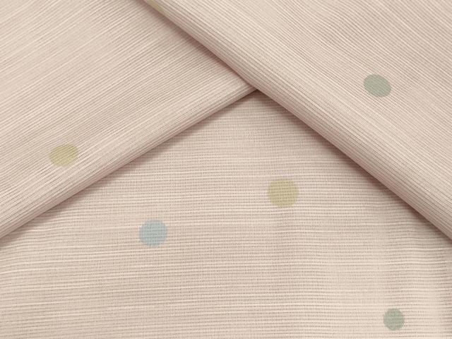 平和屋着物＊夏物　小紋　絽　水玉文様　洗える着物　CAAV0989ou...