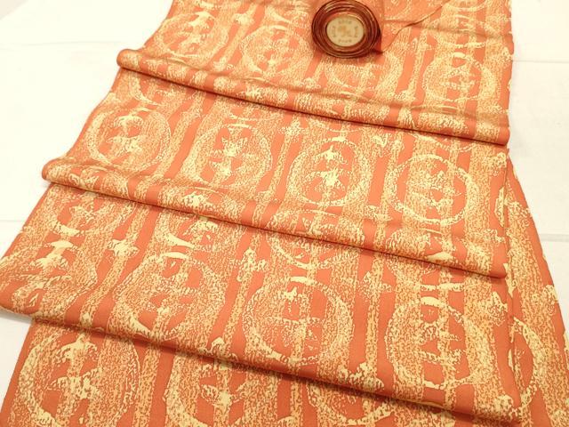 平和屋着物▼羽織・コート　反物　羽尺　花丸文　逸品　未使用　DABB5866zy