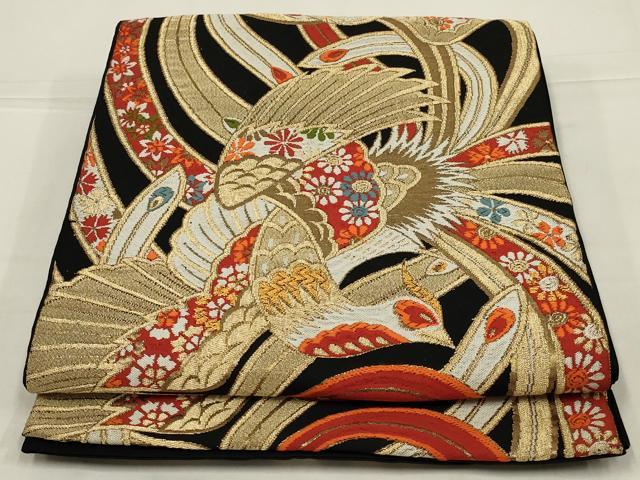■■■　サイズ　■■■ 長さ 422cm 幅 30.5cm程 ■■■　商品詳細　■■■ 【交織・芯なし】 詳細に関しましては、画像をご確認ください。 お安く出品致しますので、是非この機会にいかがでしょうか？ ※たれ先未かがりですが着用には問題ありません。 ■■■　注意事項　■■■ ■モニター発色の具合により色合いが異なる場合がございます。 ■寸法は多少の誤差が生じる場合がございますのでご了承ください。 ■縫込みの長さが左右非対称の場合は短い部分を記載しております。 左右非対称であってもご返品・お値引き等の保証は出来かねますので、ご了承の上ご購入をお願い致します。 ■シミ等のチェックには注意を払っておりますが、見落としがある場合もございますし、個人の見解も様々ですので神経質な方のご購入はお控えください。 ■箪笥に入っておりました着物や帯なので畳みシワや匂いがあるものもございます。 ■お休みは基本的に土日祝となりますが、その他臨時でお休みする場合がございますのでご了承ください。 ■商品の発送は平日のみの発送となります。 ■夜間と土曜、日曜日はお問い合わせの回答が遅れる場合がございます。 ■当店では、お直し、紋入れ、お手入れ等は承っておりません。 ■生地の状態（ヤケ、経年劣化等）によってはサイズ直しが出来ない場合がございます。 その点もどうかご了承のうえ、ご購入をお願いいたします。 ■弊社で取り扱う商品は一点ものにつき、時期や在庫状況に応じて金額が変更となる場合がございます。 ■検針は行っておりません。予めご了承いただきますようお願いいたします。 ■【洗える着物】と記載のある商品におきましては、商品お届け後に洗濯を行ってしまってからのご返品にはご対応しかねます。 念の為、専門店でのお手入れをお願いいたします。 ■写真に写っている物が全てになります。それ以外の付属品はございませんのでご了承ください。 ■状態に関する写真につきましては、掲載可能な写真枚数に限りがあるため、各箇所につき1枚参考画像を掲載しております。 ■着物のサイズ目安は下記を参考ください↓ ＜女性着物＞　お端折り次第で＋5cm　−1cmが着用可能サイズ 　例）身丈170cmの場合、身長160cm〜175cm ＜男性着物＞　身丈＋約25cm〜27cm程が適応身長 　例）身丈155cmの場合、身長180〜182cm