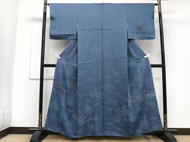 平和屋着物■訪問着　駒刺繍　蔦の葉文　正絹　逸品　CABE9974xi