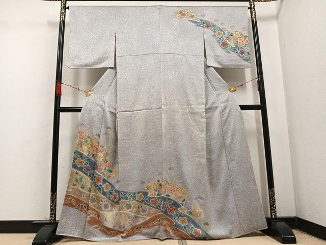 平和屋着物●訪問着 辻が花 金彩 正絹 逸品 AABC4514ph