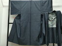 平和屋着物●男性 本場大島紬 アンサンブル 100亀甲 正絹 逸品 CAAO0215vf