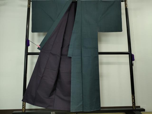 平和屋本店■極上　男性　本場大島紬　アンサンブル　長羽織　80亀甲　総詰め　羽裏・虎　逸品　未使用　DZAA6399kh5