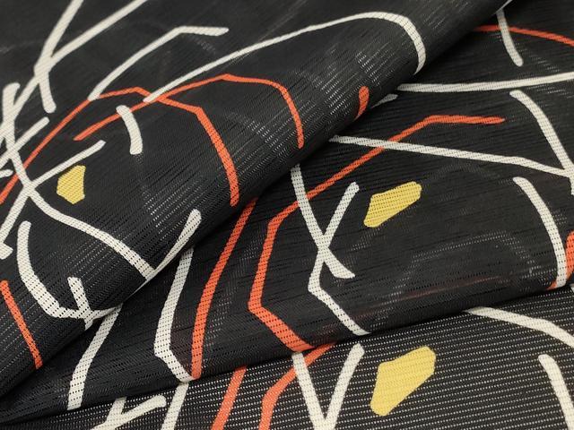 Rakuten - 平和屋着物＊夏物　小紋　絽　花づくし　洗える着物　AABE4786jd