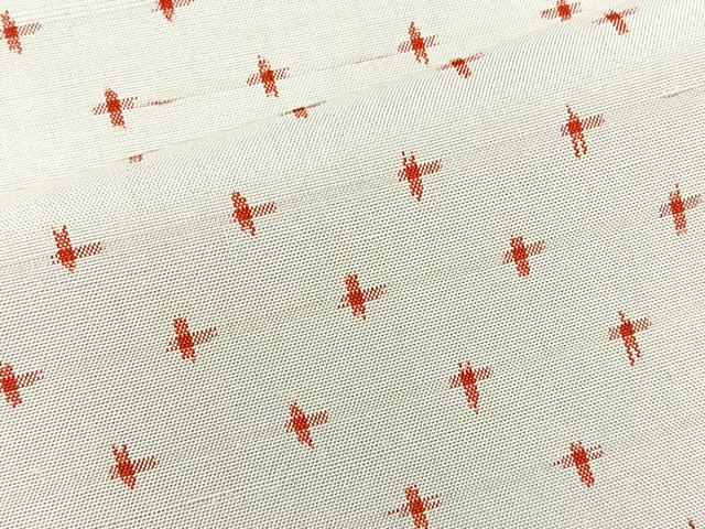 平和屋着物■上質な紬 十字絣 正絹 逸品 BAAM1827pm