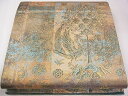 平和屋着物■六通柄袋帯 向かい鳥草花文 金糸 引箔 逸品 CAAG1665eg