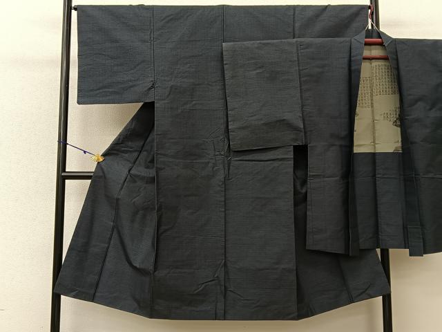 平和屋着物■男性 本場大島紬 アンサンブル 80亀甲 総詰め 正絹 逸品 BAAU3897hj