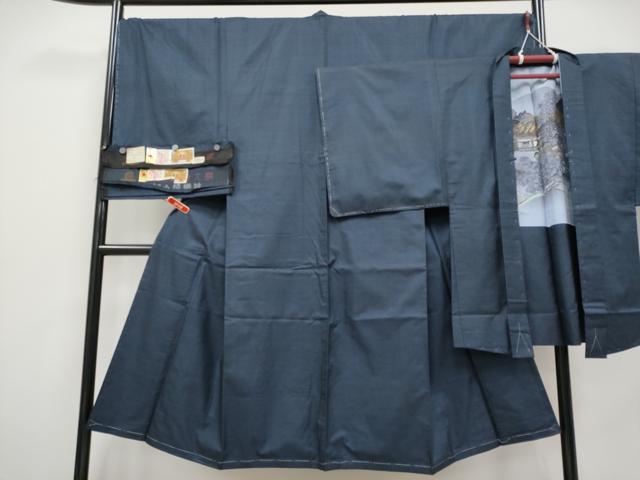 平和屋着物●極上　男性　本場大島紬　アンサンブル　100亀甲　総詰め　松山茂治作　証紙付き　逸品　未使用　CYAA4535s6