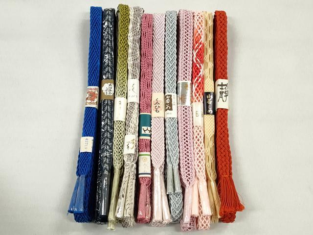 平和屋着物＊夏物　和装小物　上質な帯締め10本セット　逸品　未使用　CABK4923qe
