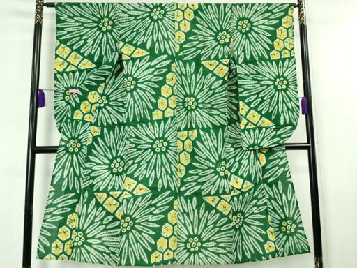平和屋本店■極上 夏物 子供 浴衣 有松鳴海絞り 向日葵 ヒマワリ 綿 逸品 DZAA20085kh5 平和屋本店■極上 夏物 子供 浴衣 有松鳴海絞り 向日葵 ヒマワリ 綿 逸品 DZAA20085kh5