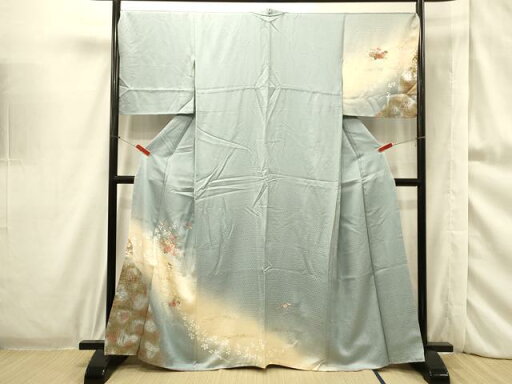 平和屋着物■中国三大刺繍 スワトウ刺繍 訪問着 片輪車花文 暈し染め 正絹 逸品 CAAP8388ft 平和屋着物■中国三大刺繍 スワトウ刺繍 訪問着 片輪車花文 暈し染め 正絹 逸品 CAAP8388ft