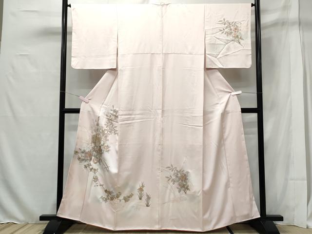 平和屋着物■訪問着　御所車花文　金銀彩　正絹　逸品　CAAX4910th