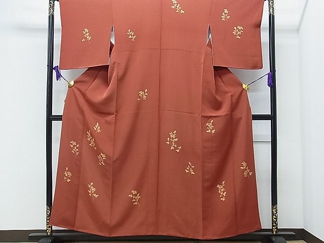 平和屋着物■付下げ　枝花文　逸品　CAAB7828ch(4)