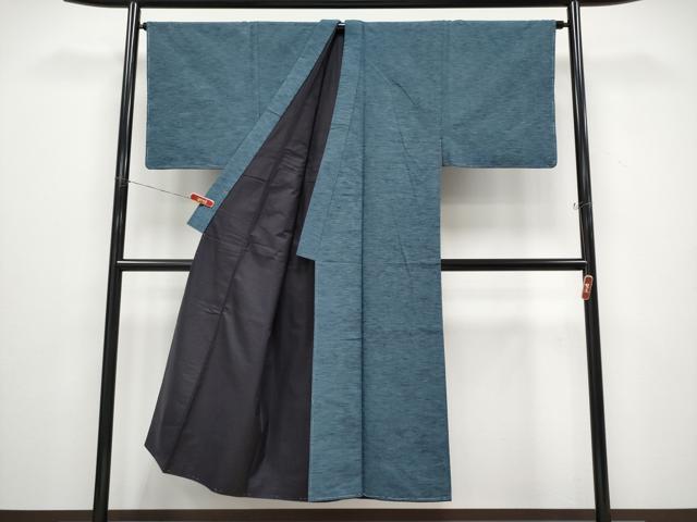 平和屋着物●極上　男性　紬　アンサンブル　錆鼠色地　逸品　未使用　CYAA4538s6