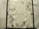 平和屋着物*夏物 訪問着 絽 草花文 銀彩 正絹 逸品 AAAX1515sx