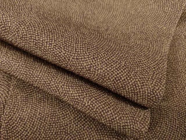 平和屋着物●江戸小紋　鮫小紋柄　鬼しぼ縮緬　正絹　逸品　AABA3307ck