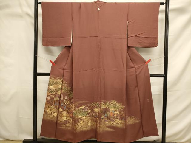 平和屋着物■豪華色留袖　寿光織　葵祭　金糸　正絹　逸品　DAAP9799op