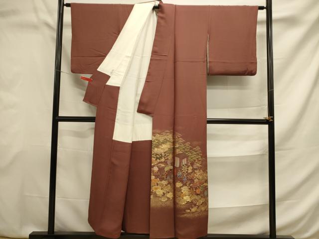 平和屋着物■豪華色留袖　寿光織　葵祭　金糸　正絹　逸品　DAAP9799op