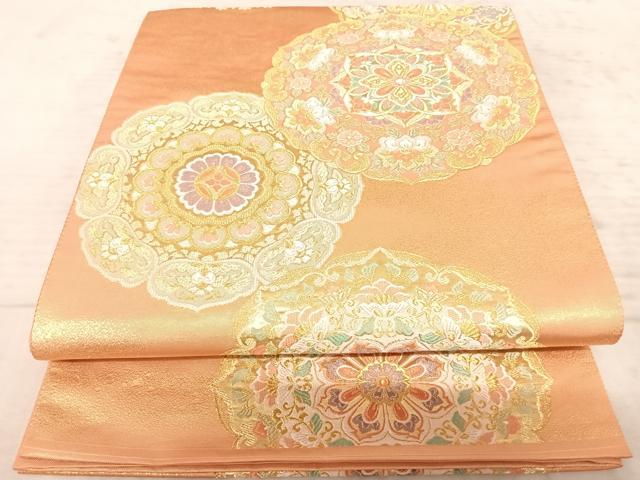 Rakuten - 平和屋着物◎六通柄袋帯　唐織　正倉院花文　金糸　正絹　逸品　AAAZ8196yx