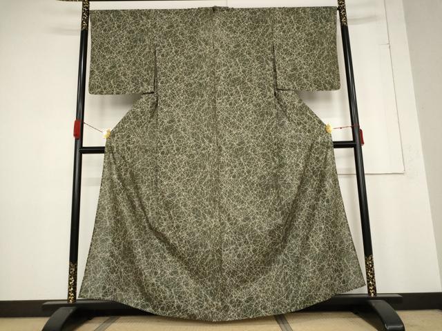 平和屋着物＊夏物　小紋　絽　霞文　正絹　逸品　AABB5920st 2