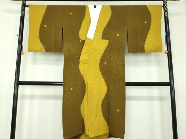 Kimono - 平和屋着物●上質な長襦袢　無双仕立て　絞り　舞桜地紋　正絹　逸品　DABE5149ps