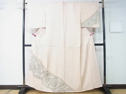 平和屋着物■訪問着 総絞り 流水文 逸品 CAAF3228id 平和屋着物■訪問着 総絞り 流水文 逸品 CAAF3228id