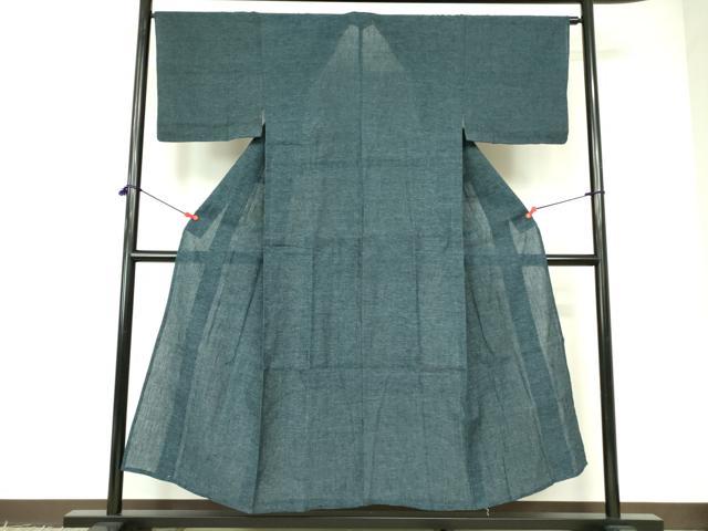 Uramono - 平和屋着物＊夏物　男性　小紋　紗　霞文　DABE1462op