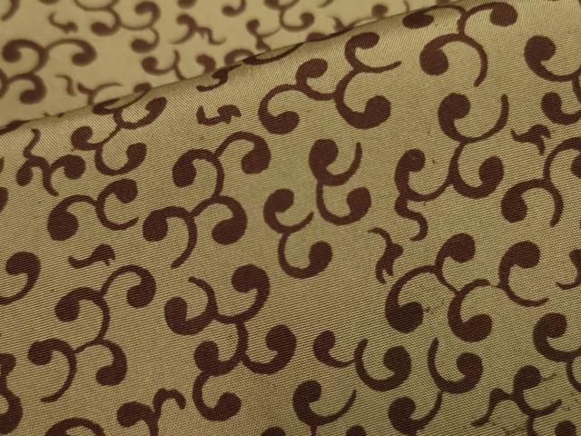 平和屋着物■上質な小紋　唐草文　正絹　逸品　DABA6544op