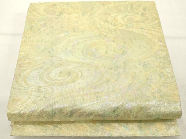 Rakuten - 平和屋着物◎六通柄袋帯 流水文 金糸 正絹 逸品 DABE7833cd