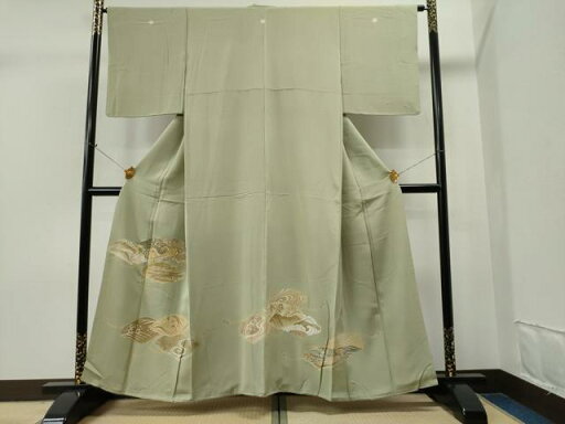 平和屋着物■豪華色留袖 駒刺繍 文箱立波文 金彩 正絹 逸品 CAAL9931yc 平和屋着物■豪華色留袖 駒刺繍 文箱立波文 金彩 正絹 逸品 CAAL9931yc