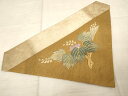 平和屋着物■打敷 内敷 三角 駒刺繍 枝花文 法衣 寺院 仏具 仏教 僧侶 神職 装束 AAAK2351Aja