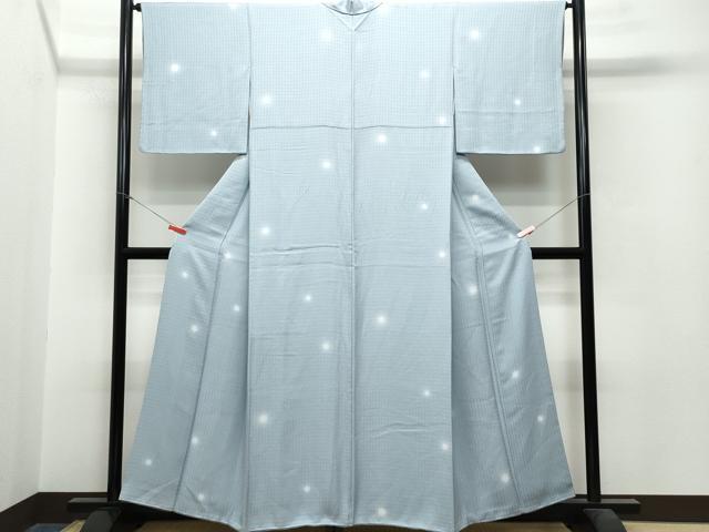 平和屋着物●上質な小紋　花織　蛍暈し　正絹　逸品　CAAS8460vf