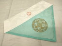 平和屋着物■夏物 打敷 内敷 三角 駒刺繍 本金 花丸文 法衣 寺院 仏具 仏教 僧侶 神職 装束 AAAK2345Aja