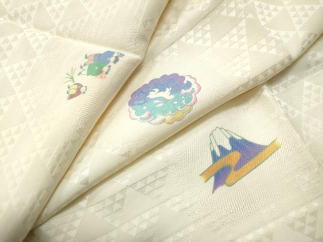 平和屋着物○訪問着 型染め 龍 人物立波吉祥文 正絹 逸品 CAAW7429yc