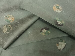 平和屋着物●京の名門・菱屋六右ェ門 紬 玩具文 正絹 逸品 AAAW4001np
