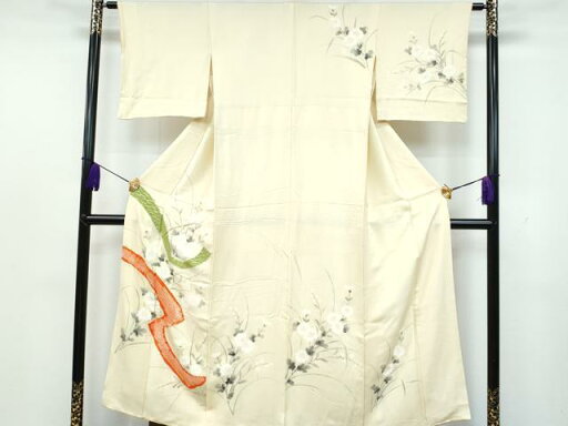 平和屋着物■訪問着 手描き 枝花文 金彩 正絹 逸品 CAAR0104fb 平和屋着物■訪問着 手描き 枝花文 金彩 正絹 逸品 CAAR0104fb