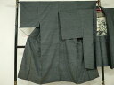 平和屋着物■男性 紬 アンサンブル 亀甲柄 正絹 逸品 DAAK2788ob