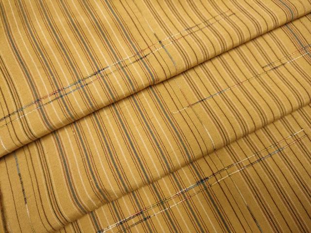 平和屋着物▽上質な紬　単衣　間道　正絹　逸品　DAAT4430du