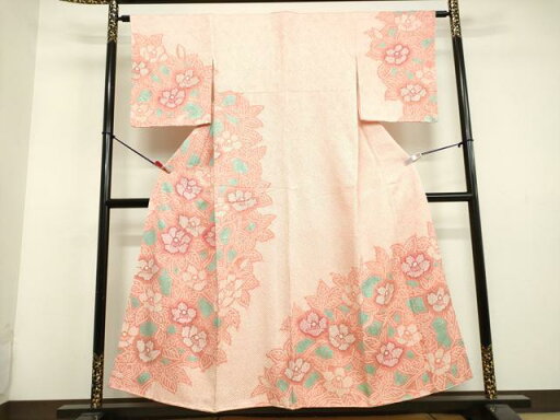 平和屋着物●訪問着 総絞り 草花文 正絹 逸品 DAAU0873tw 平和屋着物●訪問着 総絞り 草花文 正絹 逸品 DAAU0873tw