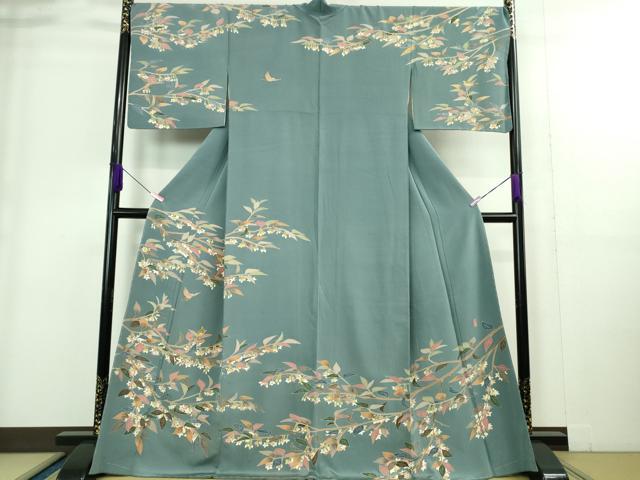 平和屋着物＊夏物 色無地 絽 水浅葱色 正絹 逸品 未使用 AAAY8313jh