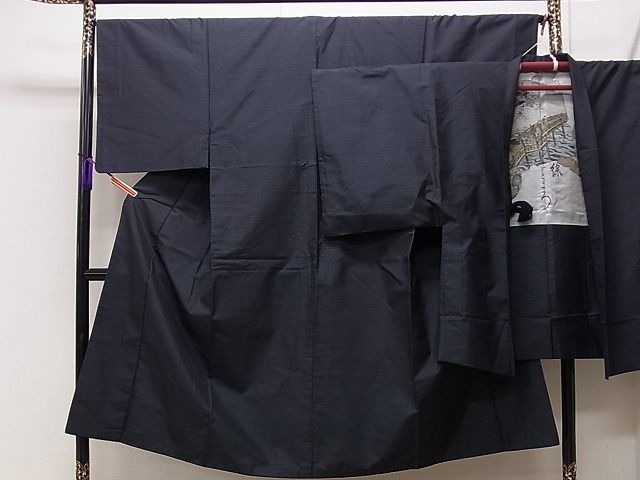 平和屋着物■男性 本場大島紬 アンサンブル 吉祥文 逸品 CAAG1144dy