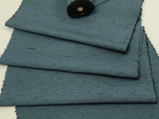 平和屋着物▼男性 紬 反物 着尺 錆鉄御納戸色 逸品 未使用 DAAV7543we