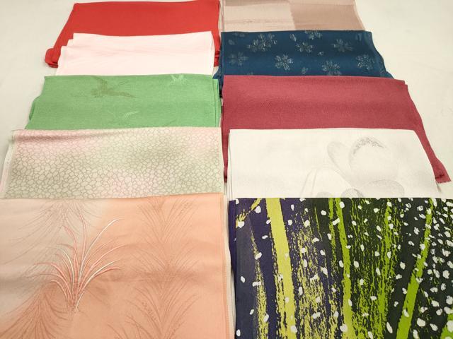 平和屋着物★和装小物　帯揚げ10枚セット　正絹　逸品　DAAX2518xg