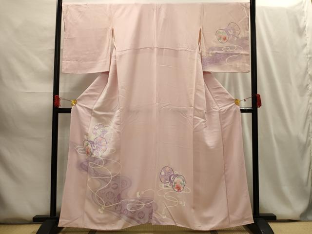 平和屋着物■訪問着　流水花鼓文　銀彩　やまと誂製　正絹　逸品　AABG8085sx