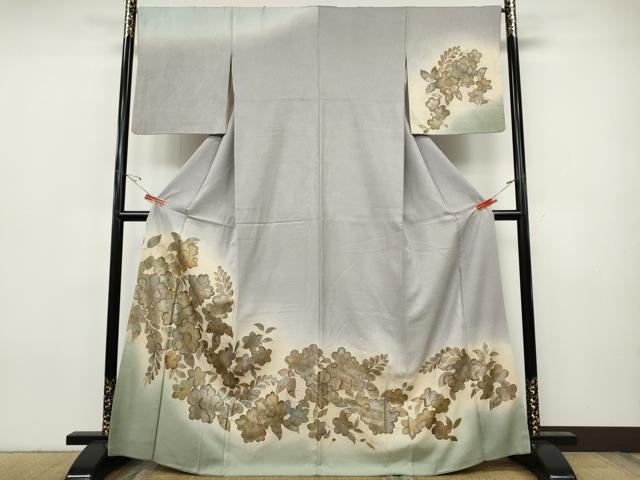平和屋着物●訪問着　辻が花　暈し染め　金彩　正絹　逸品　CABH9655ut
