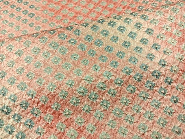 平和屋着物■上質な小紋 総絞り 正絹 逸品 BAAQ1330me