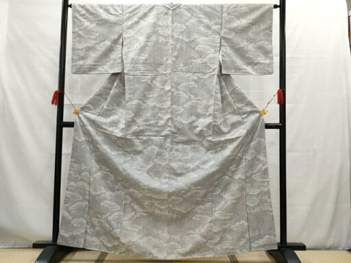 平和屋着物■上質な紬 雲取り霞文 正絹 逸品 AAAV6485ru 平和屋着物■上質な紬 雲取り霞文 正絹 逸品 AAAV6485ru